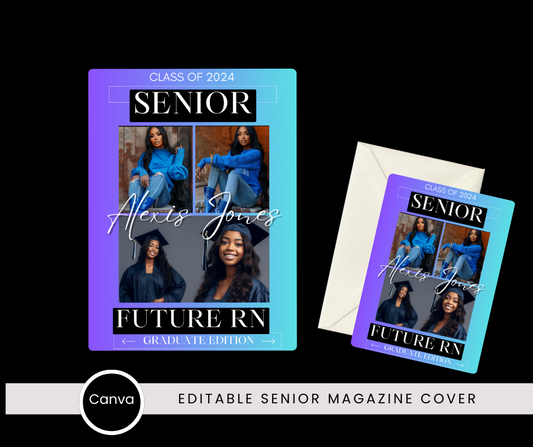 Graduation Editable Magazine Cover